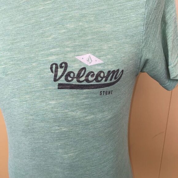 Volcom men S Crewneck short sleeve graphic print T-shirt green - Picture 2 of 9